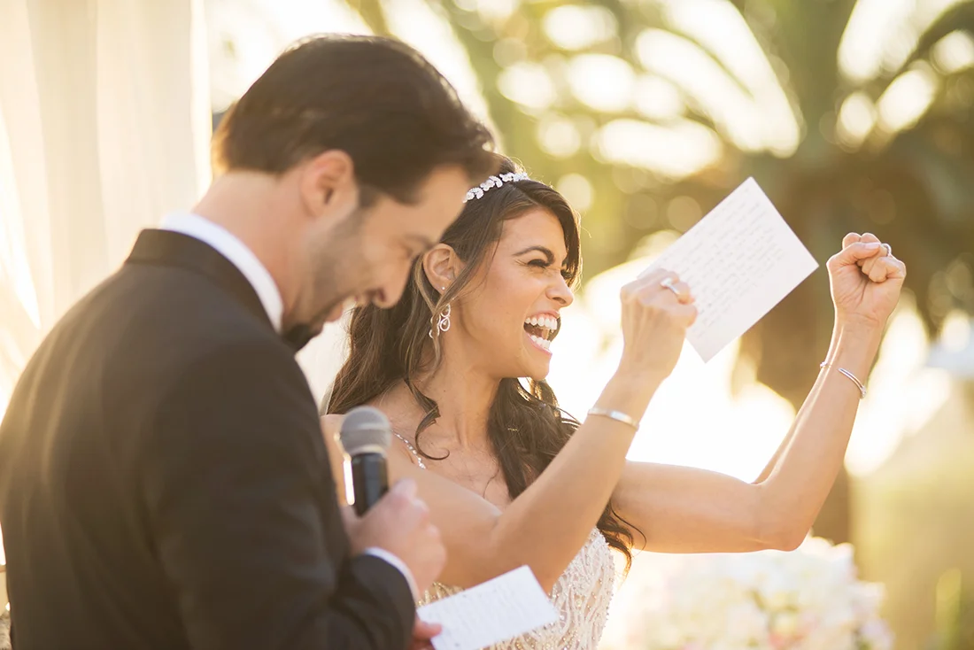 Haha this is when Ali promised to throw away his really old pair of basketball shorts during their vows XD