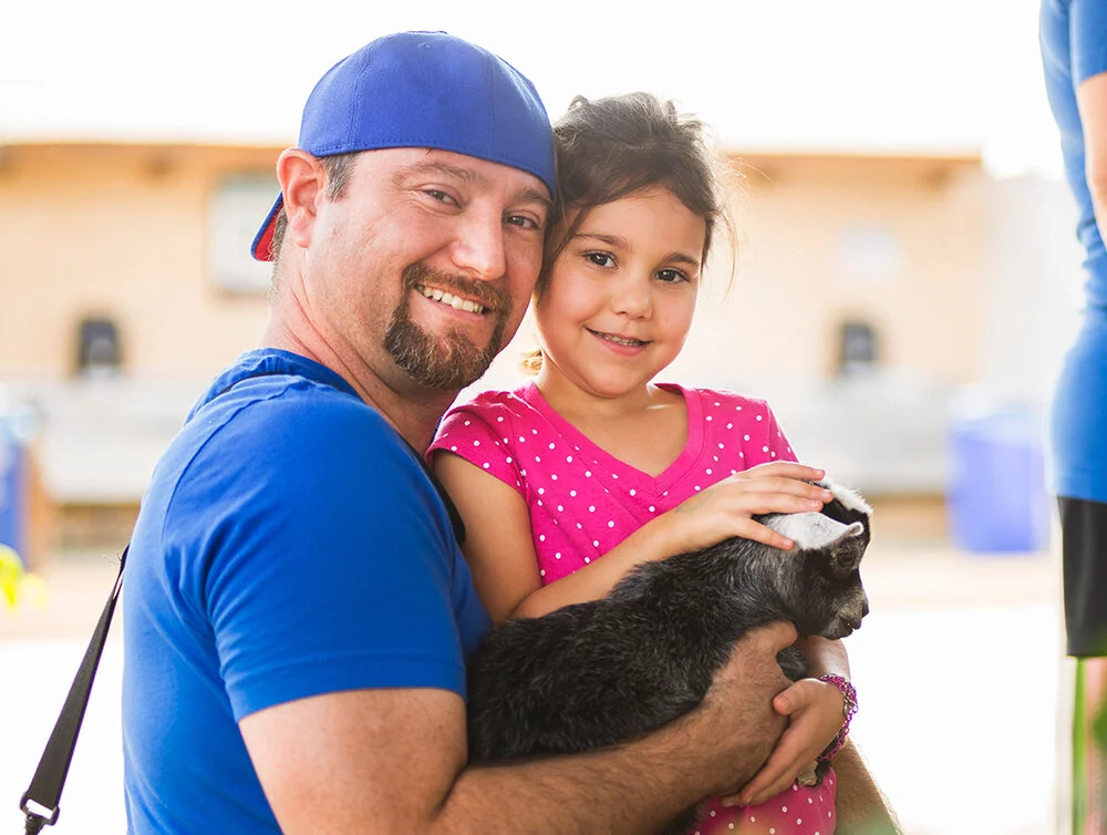 Sabrina & her Dad :D (plus a very cute goat guy!)