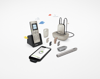 Various hearing aid systems and phone hookups