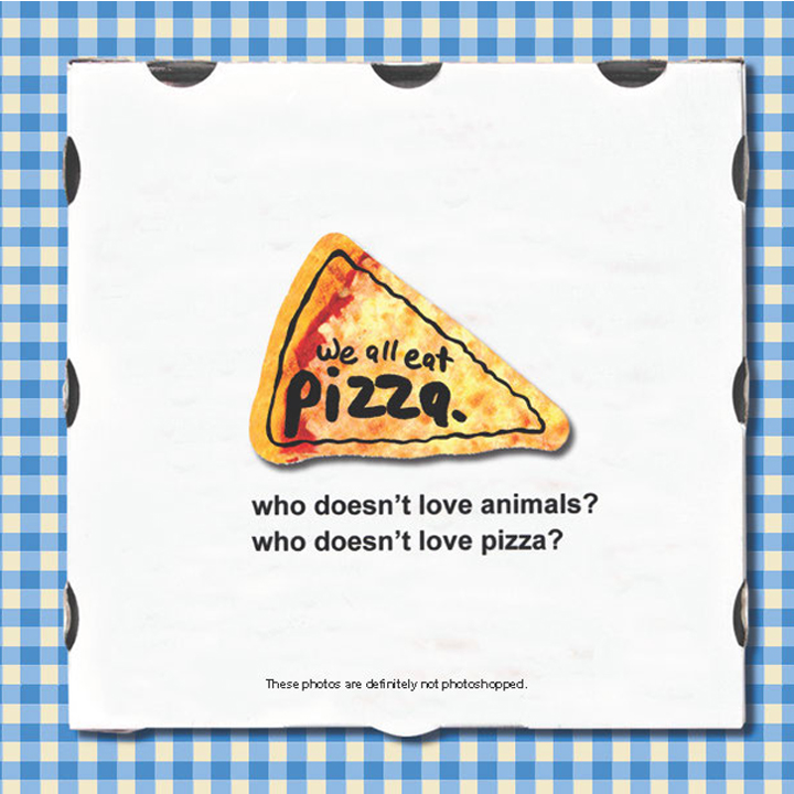 we all eat pizza.