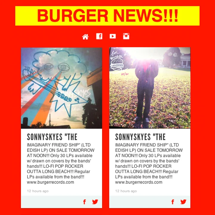  I drew on 30 copies of my LP and Burger sold them online. They all sold in one day! 