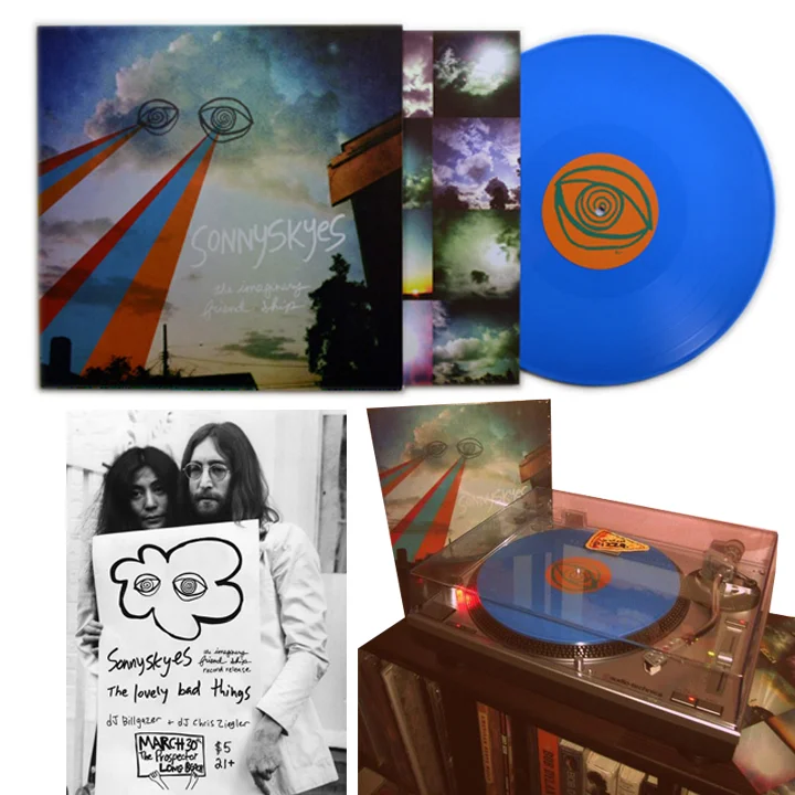  The imaginary friendship - 2013  I self-produced a small run of vinyl records. With the help of John and Yoko, I put together a band to play a few shows. 