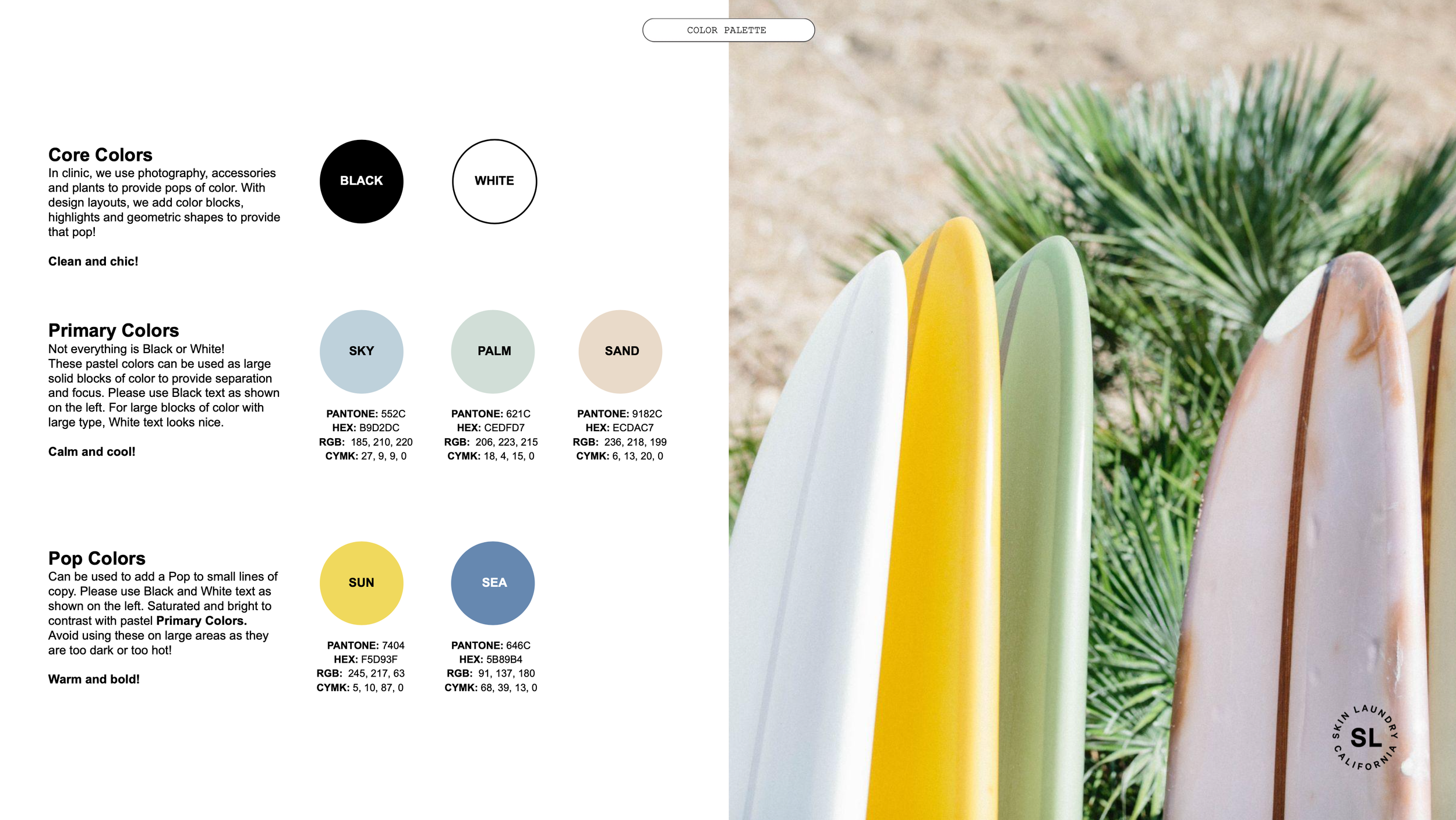 New color palette