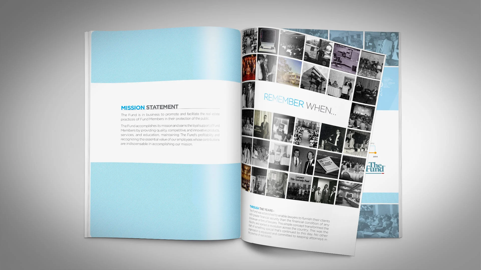 Branded Corporate History Book Interior Spread