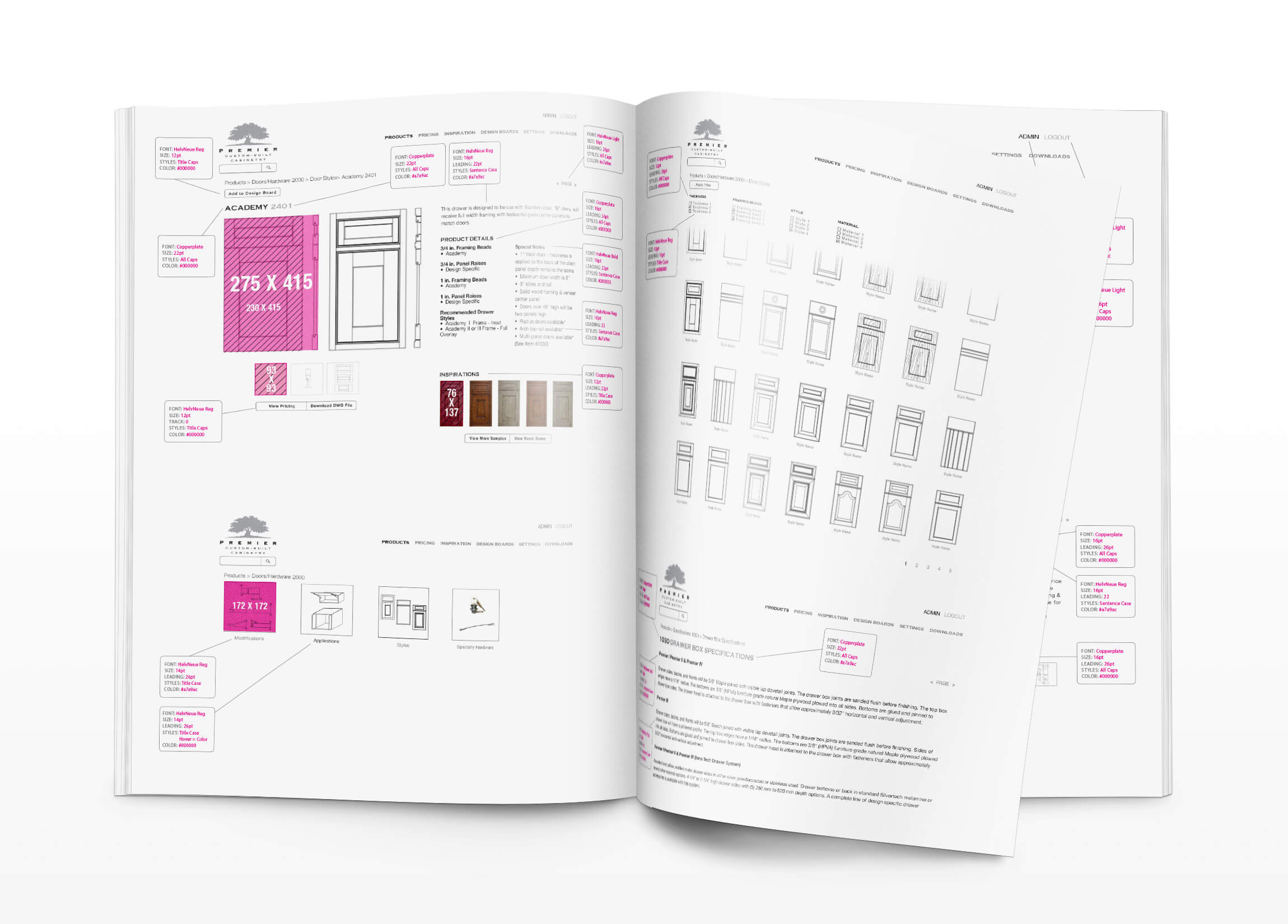 Website Styles and Specs