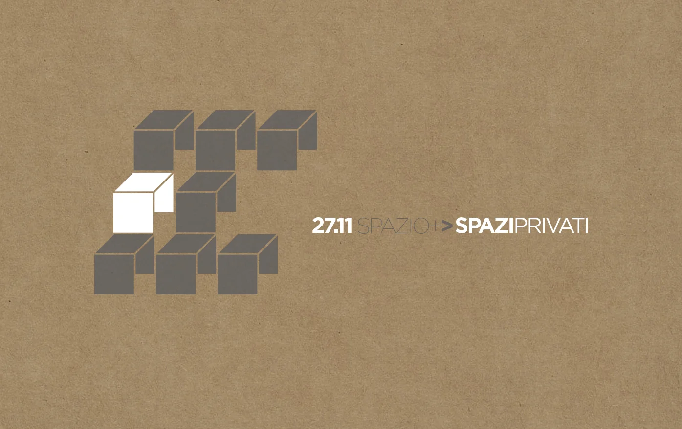        
 
   SPAZIO+ si evolve e diventa  SPAZI PRIVATI      Venerdi 27 novembre  vi aspettiamo per presentare i nostri nuovi progetti, le idee e le personalità si succedono creando nuove atmosfere, connessioni e un dialogo costa