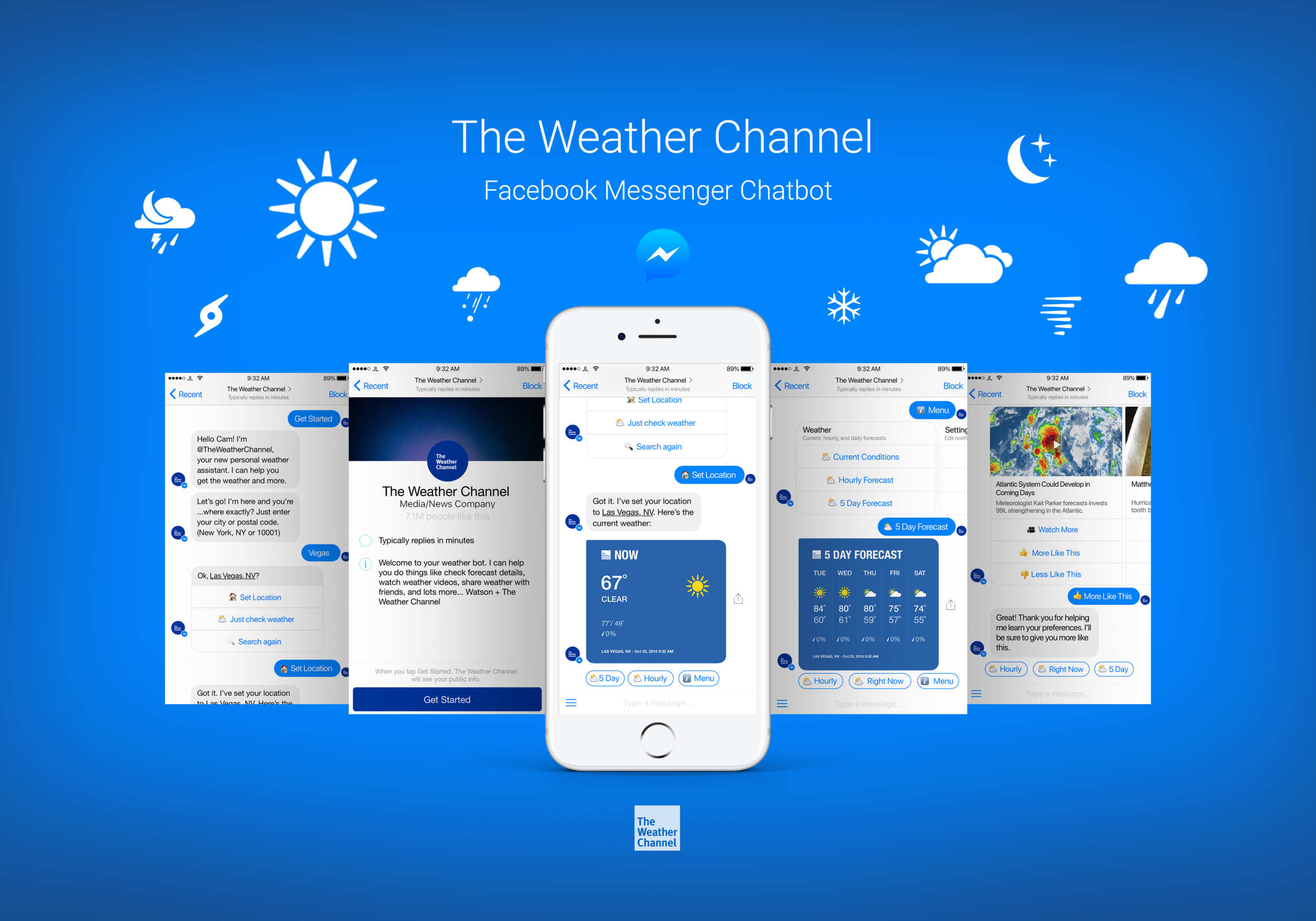 THE WEATHER CHANNEL FACEBOOK MESSENGER BOT
