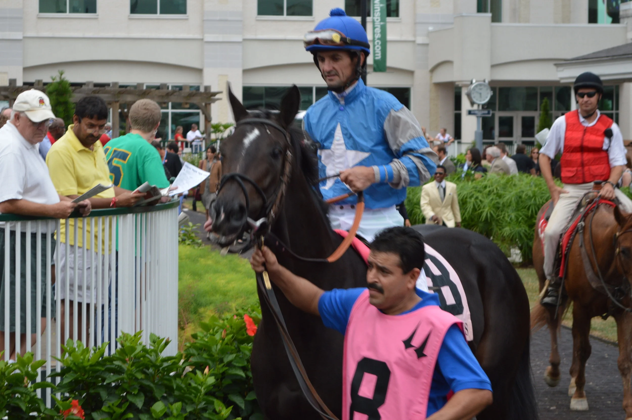 Not This Time and Robby Albarado, winners of the Iroquois Stakes.