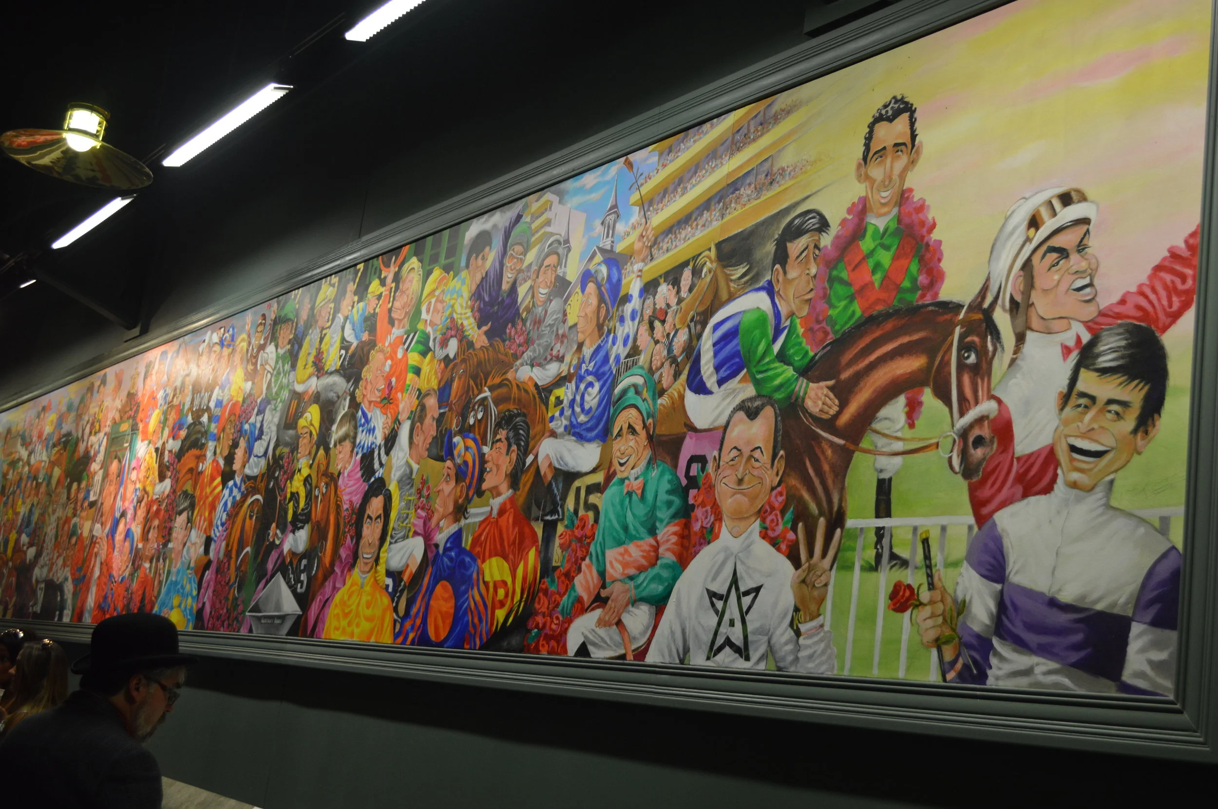 Peb's mural of Derby-winning riders. Check out this amazing article. 