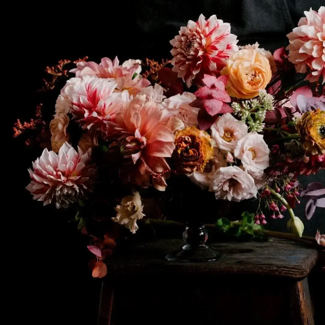 female entrepreneur branding Indoka Creative - flower bouquet