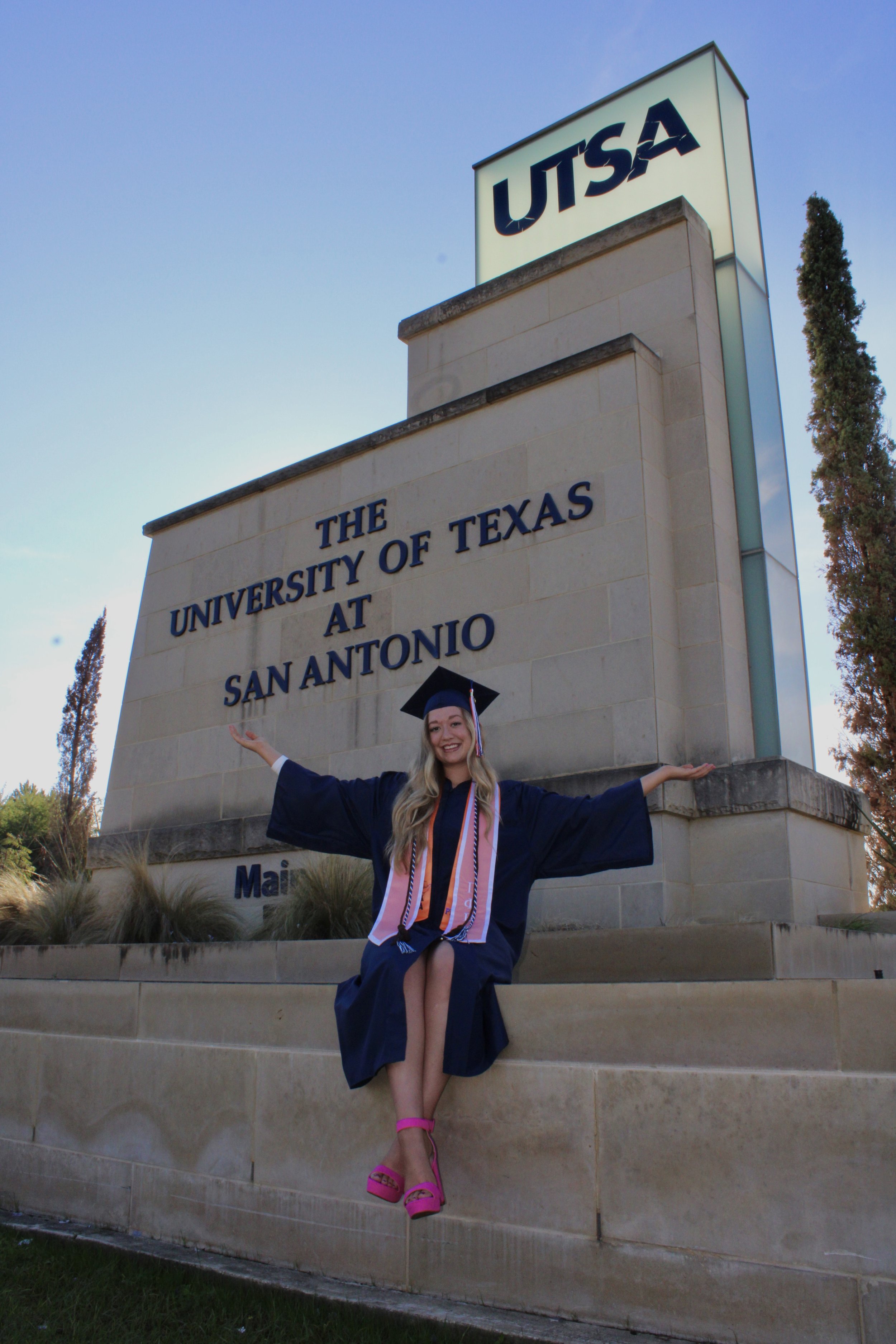  My graduation pictures taken on UTSA's main campus! 