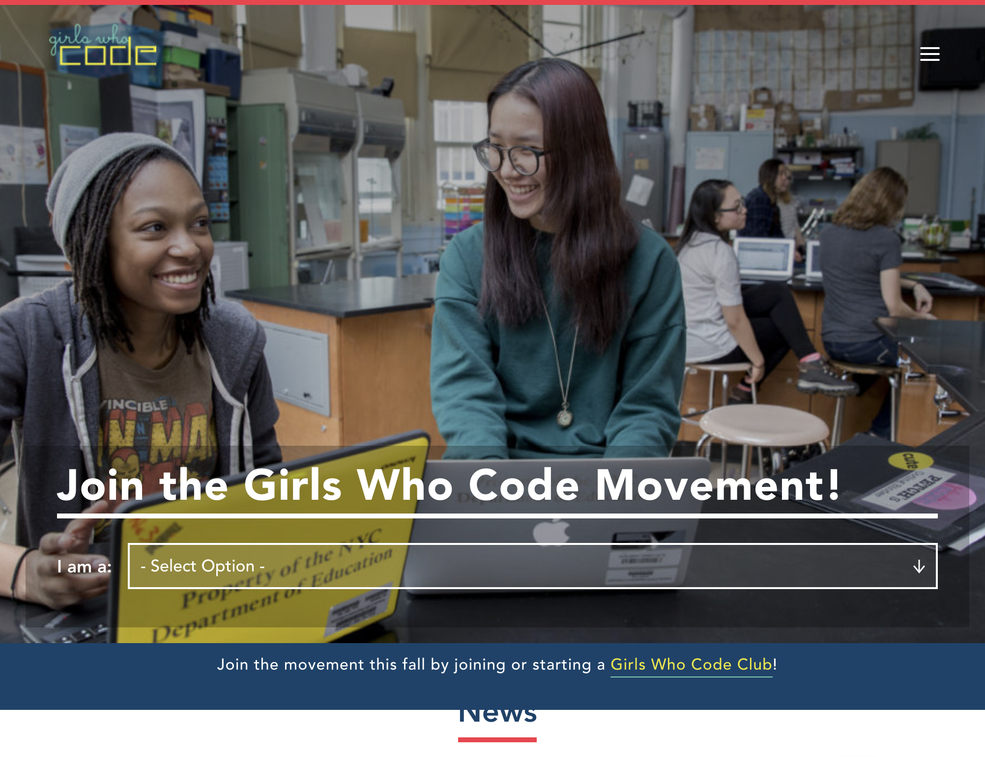 GirlsWhoCode.com empowers girls in CS