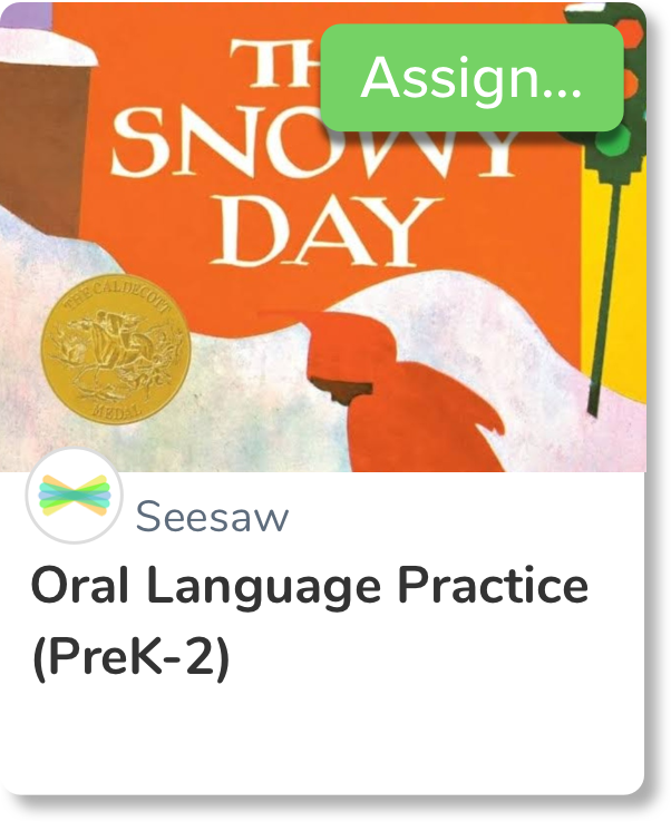 Oral Language Practice Lower Elementary
