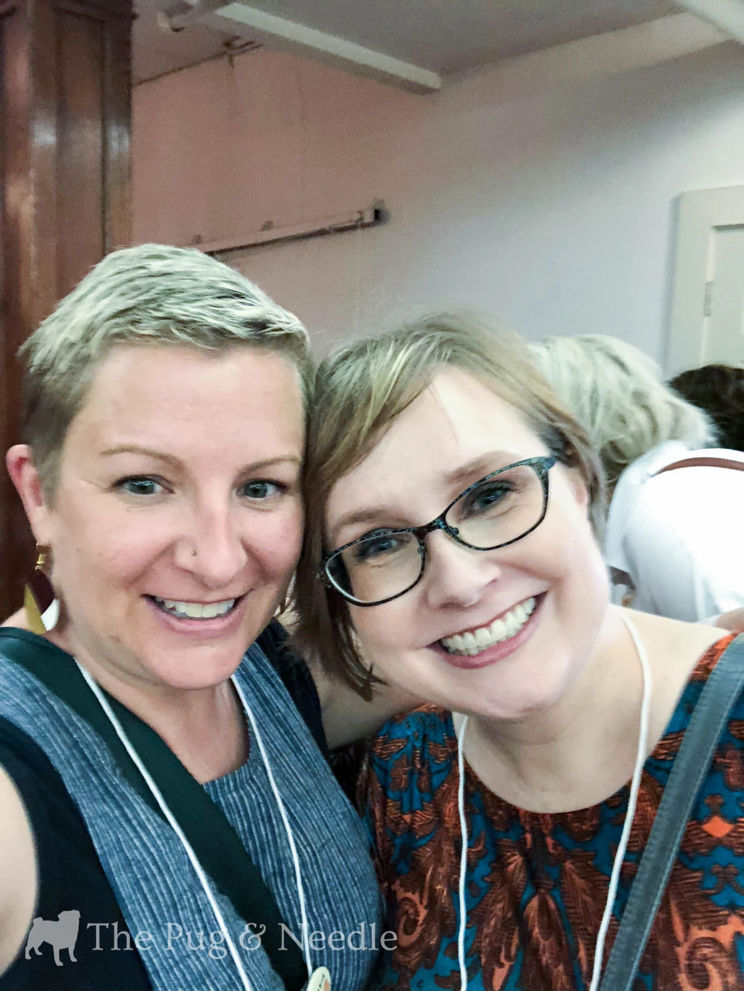 Me and Gillian. Gillian has been a huge inspiration to me ever since I started sewing and found sewing blogs. I love her style and her attitude. She is incredibly supportive and her smile lights up a room. She was so fun to hang out with, and I know if we lived closer together, we'd hang out all the time.