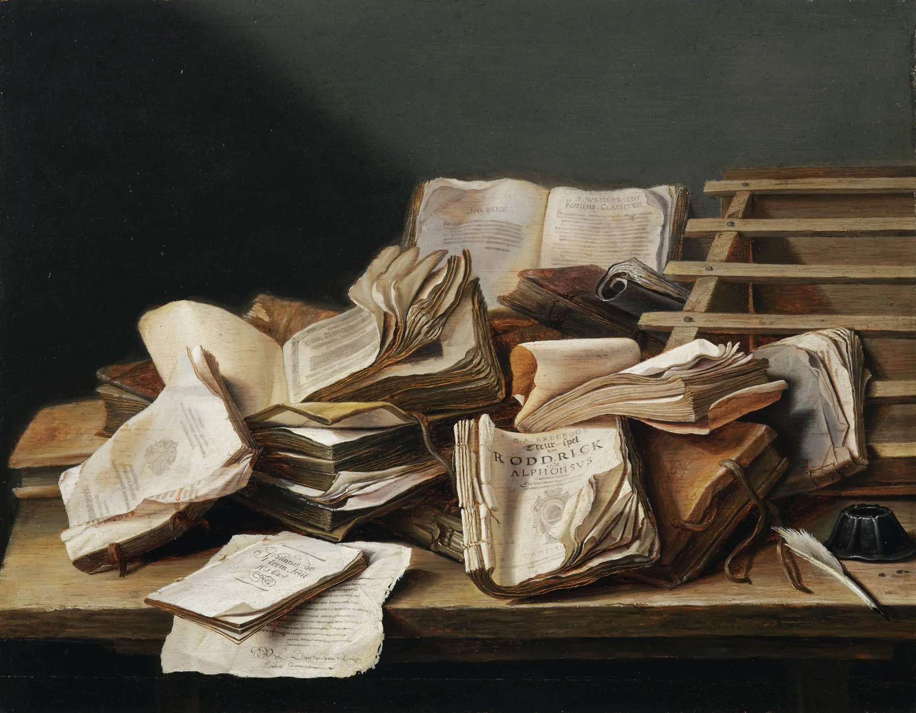 Jan Davidz de Heem, "Still Life with Books"