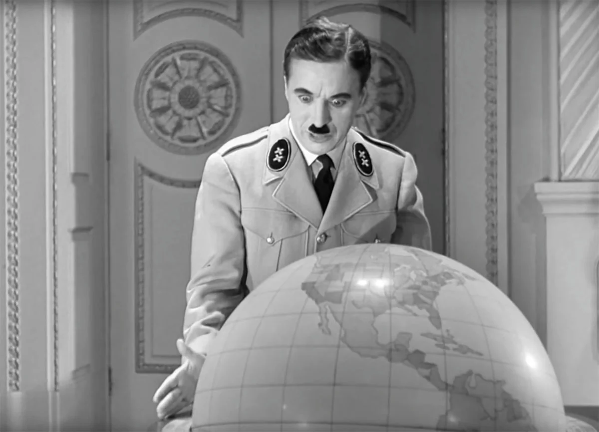 Charlie Chaplin in "The Great Dictator" (1940)