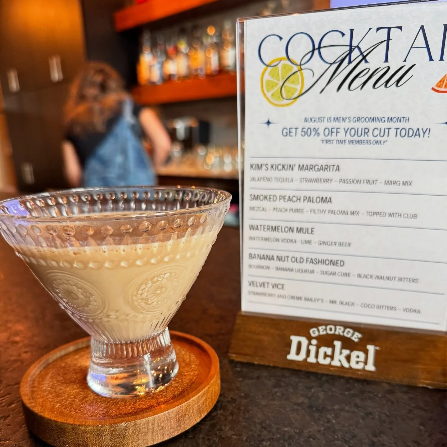 This month&rsquo;s haircut drink - The Velvet Vice&hellip; #scissorsandscotch #scissorsandscotchomaha