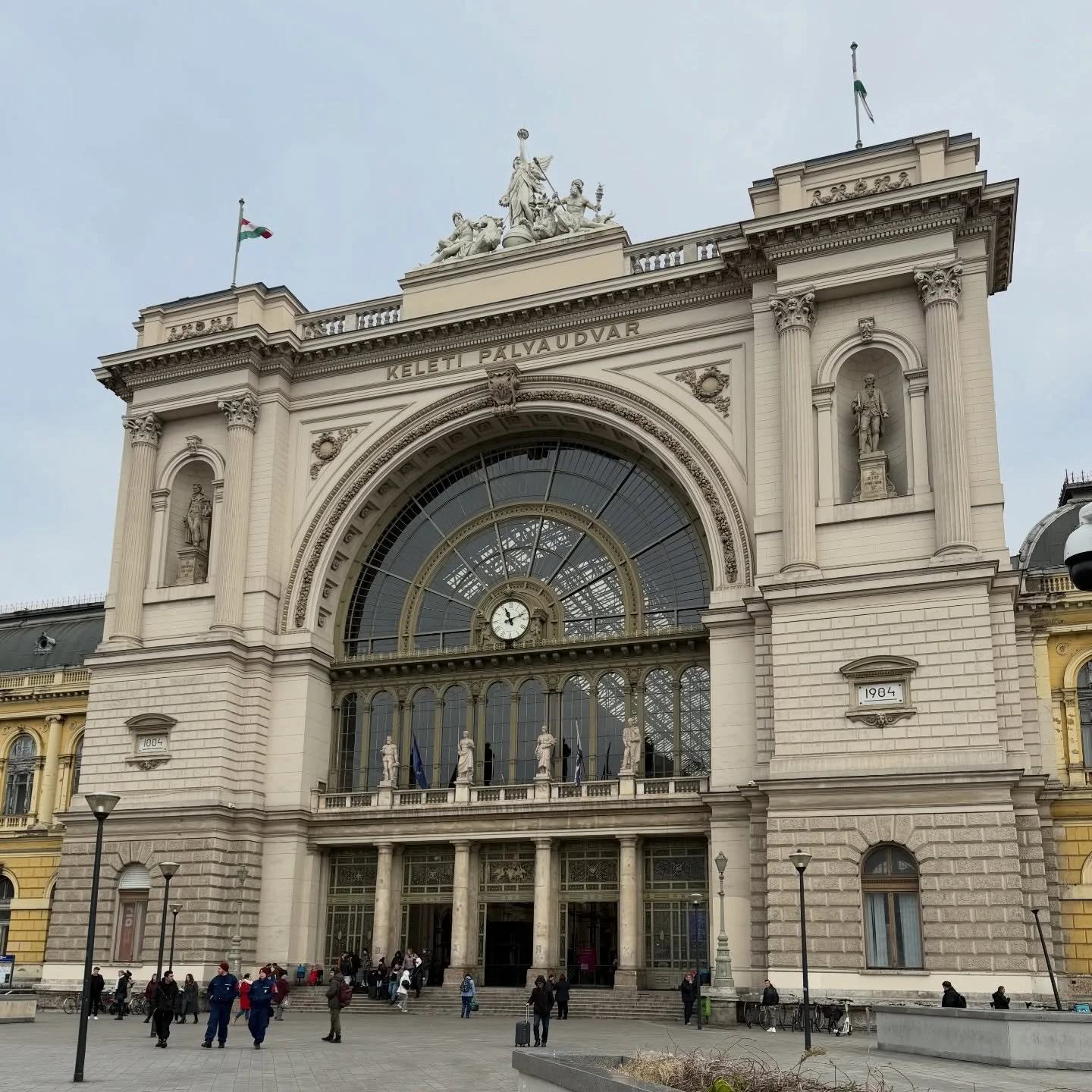 The Budapest Keleti train station - time to leave town!