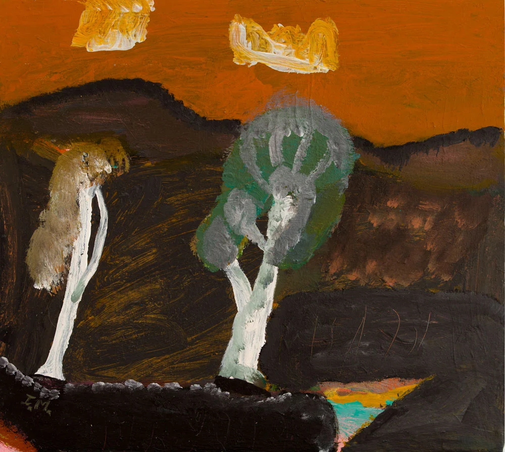 Advancing trees with two clouds