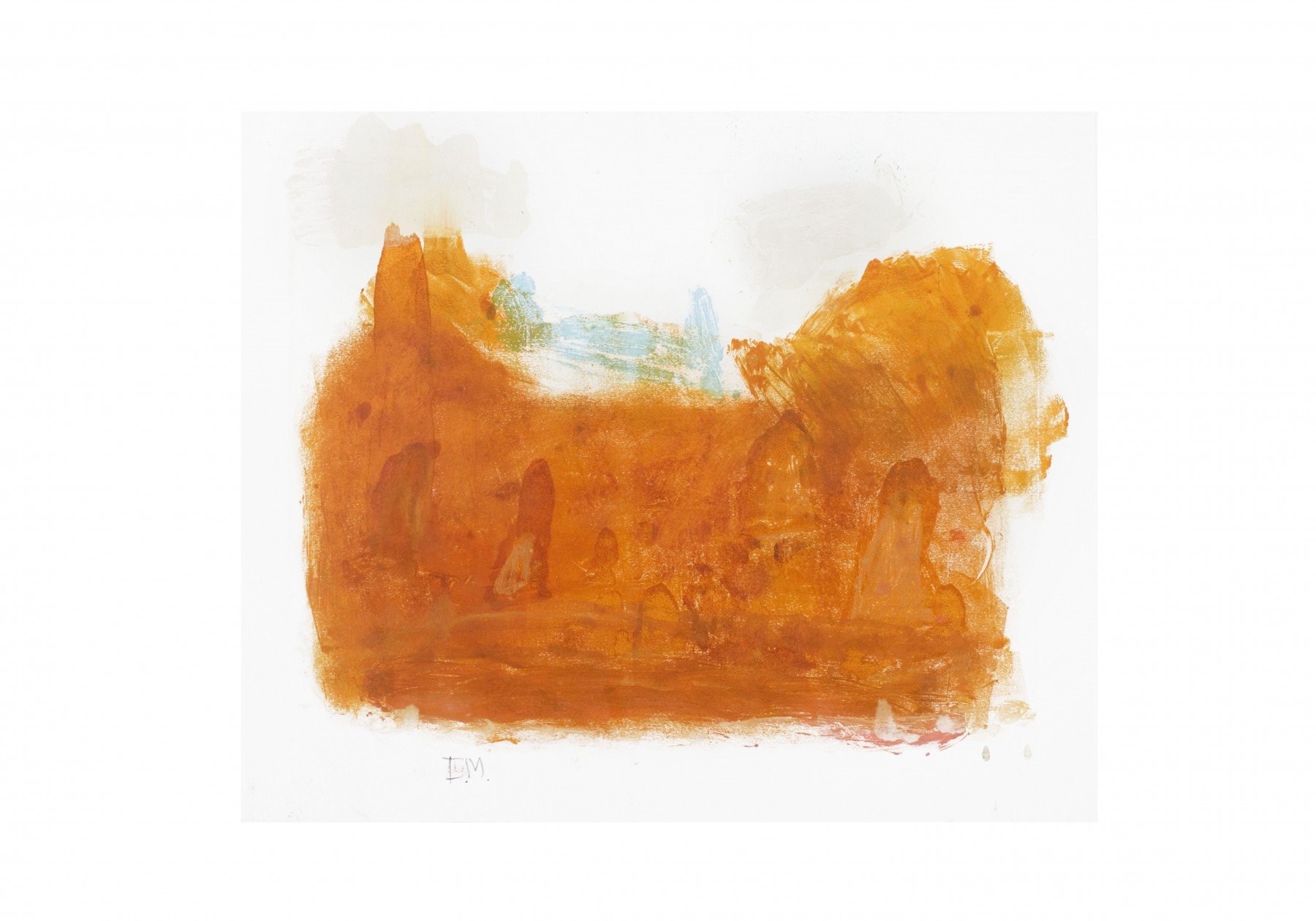 Land Badge 2 Kakadu, 2014, monotype, 42x49cm, 75x92cm [framed]