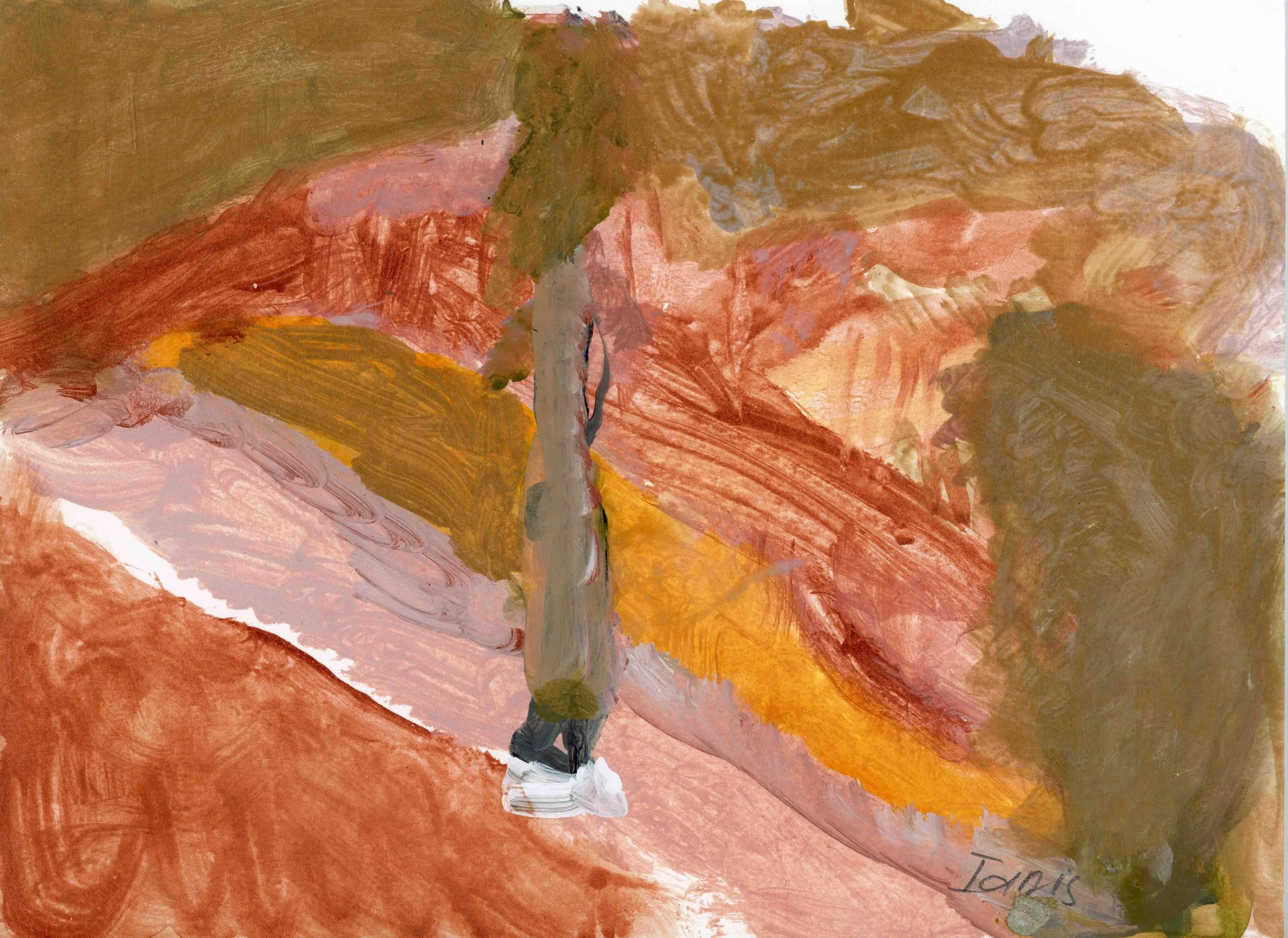 Kimberly Tree, acrylic on paper, 21 x 30 cm