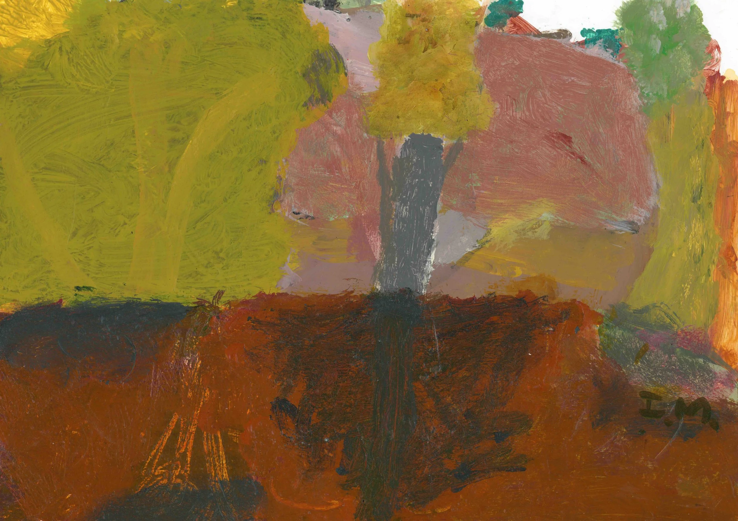 Last Water Fowlers Gap No. 2, 2022, acrylic on Yupo synthetic paper, 21 x 30 cm
