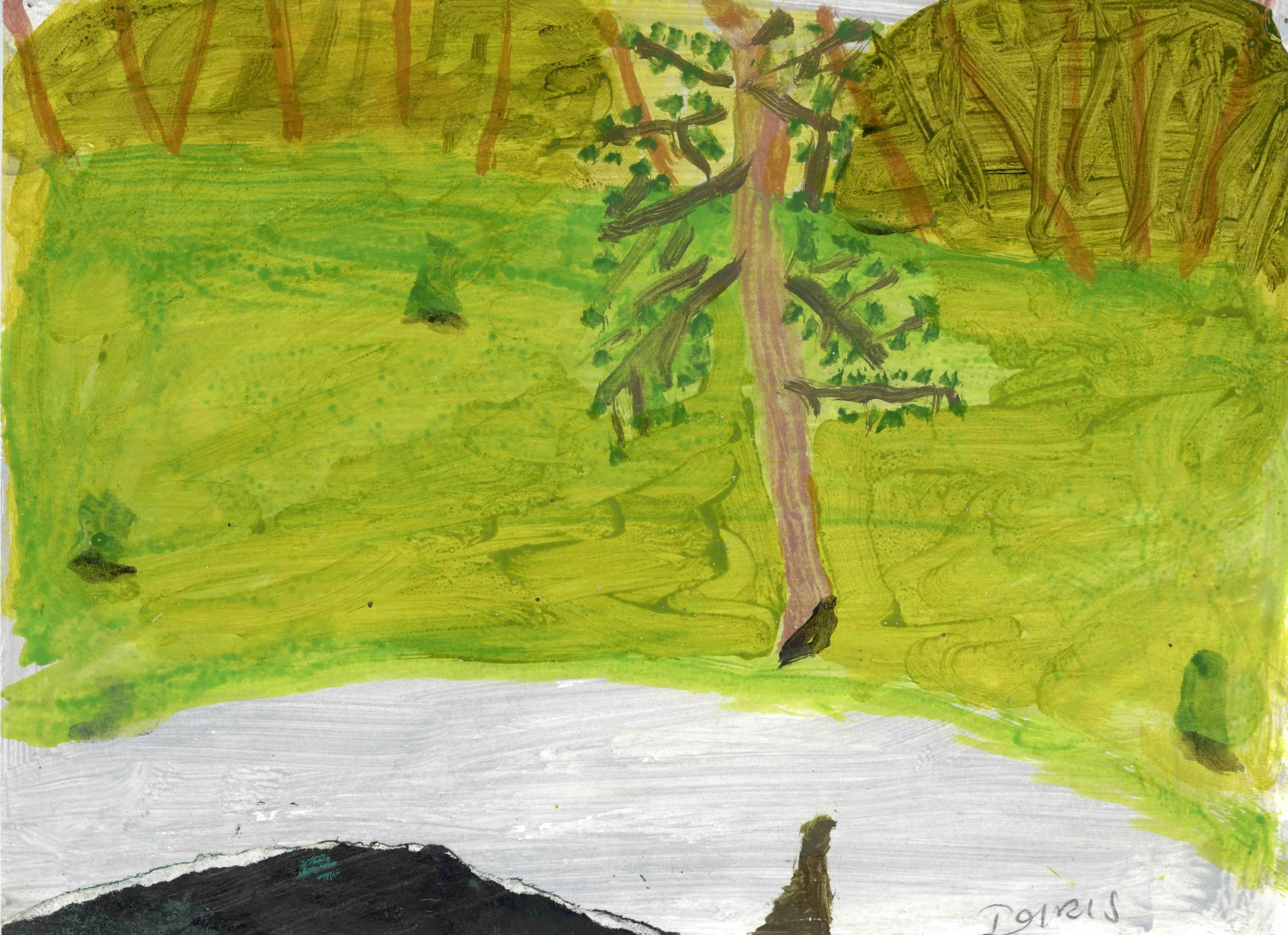 New Life Belgium Series 3, 2022, acrylic on paper, 21 x 30 cm