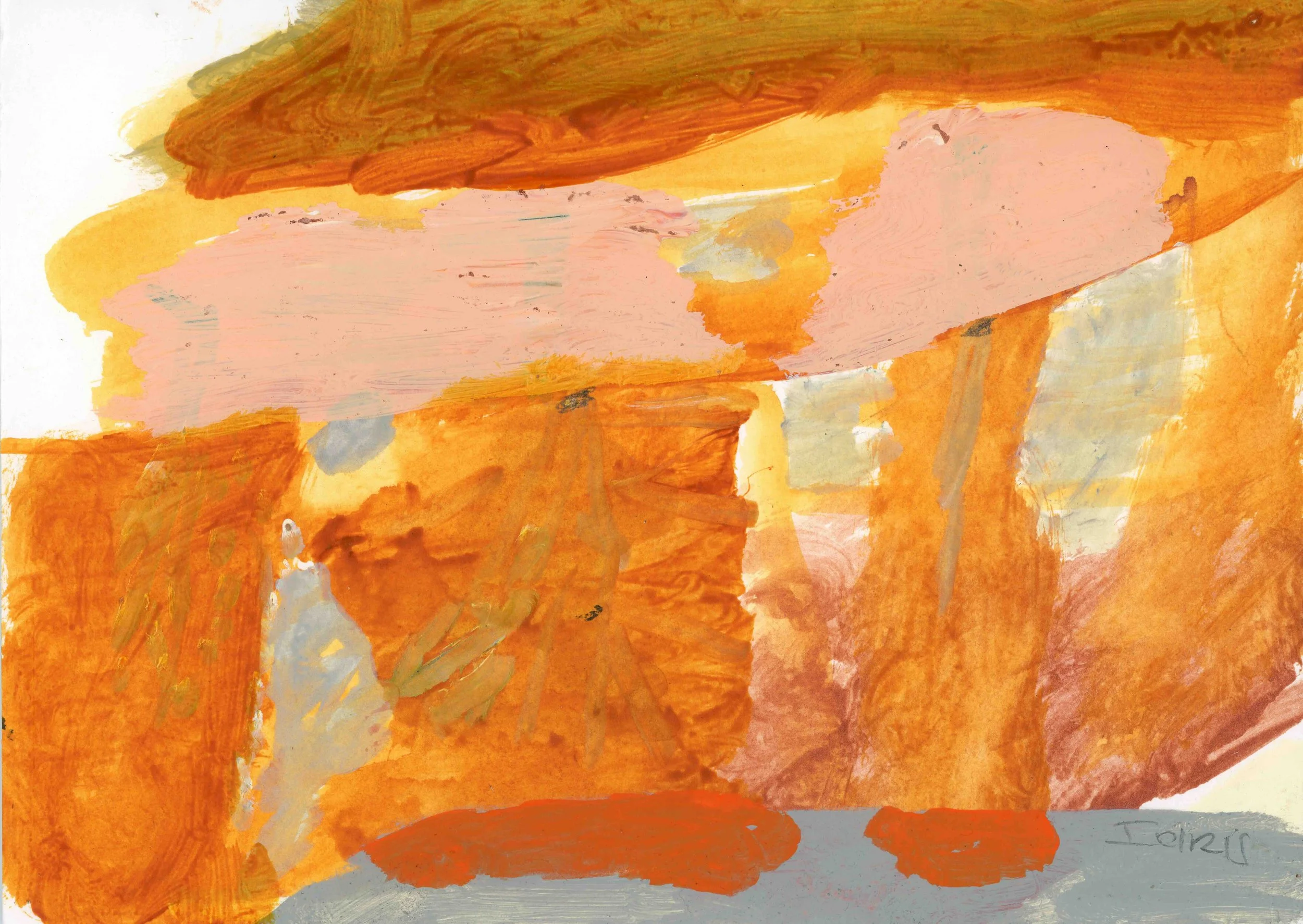 Outback Reflections, 2022, acrylic on paper, 21 x 30 cm