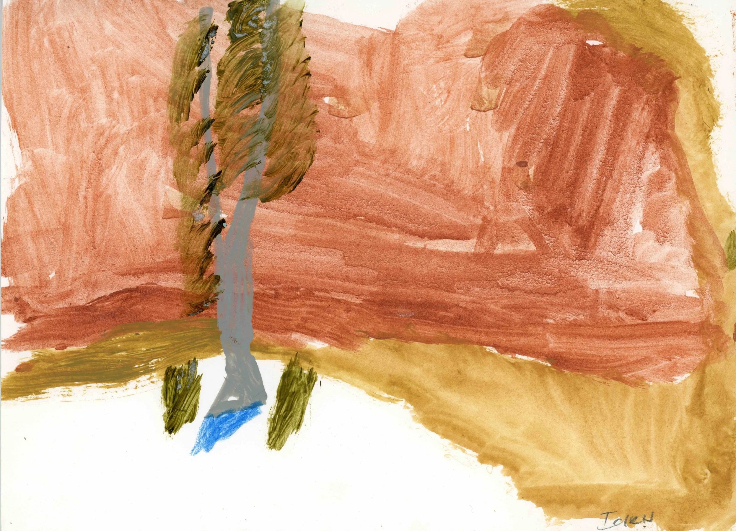 The Rangers SA, 2022, acrylic on paper, 21 x 30 cm