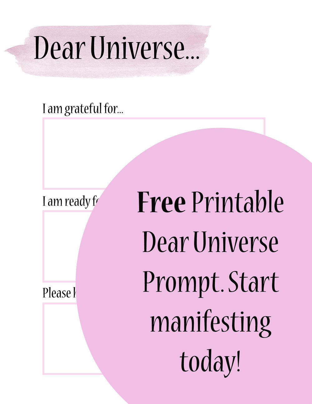 Manifesting Through Letters To The UNIVERSE - Law of Attraction