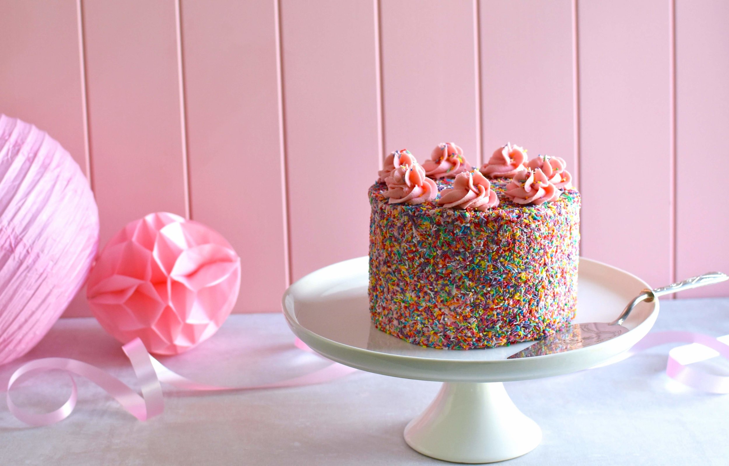 Sprinkle Cake | Styling + photography by Georgia Barnes