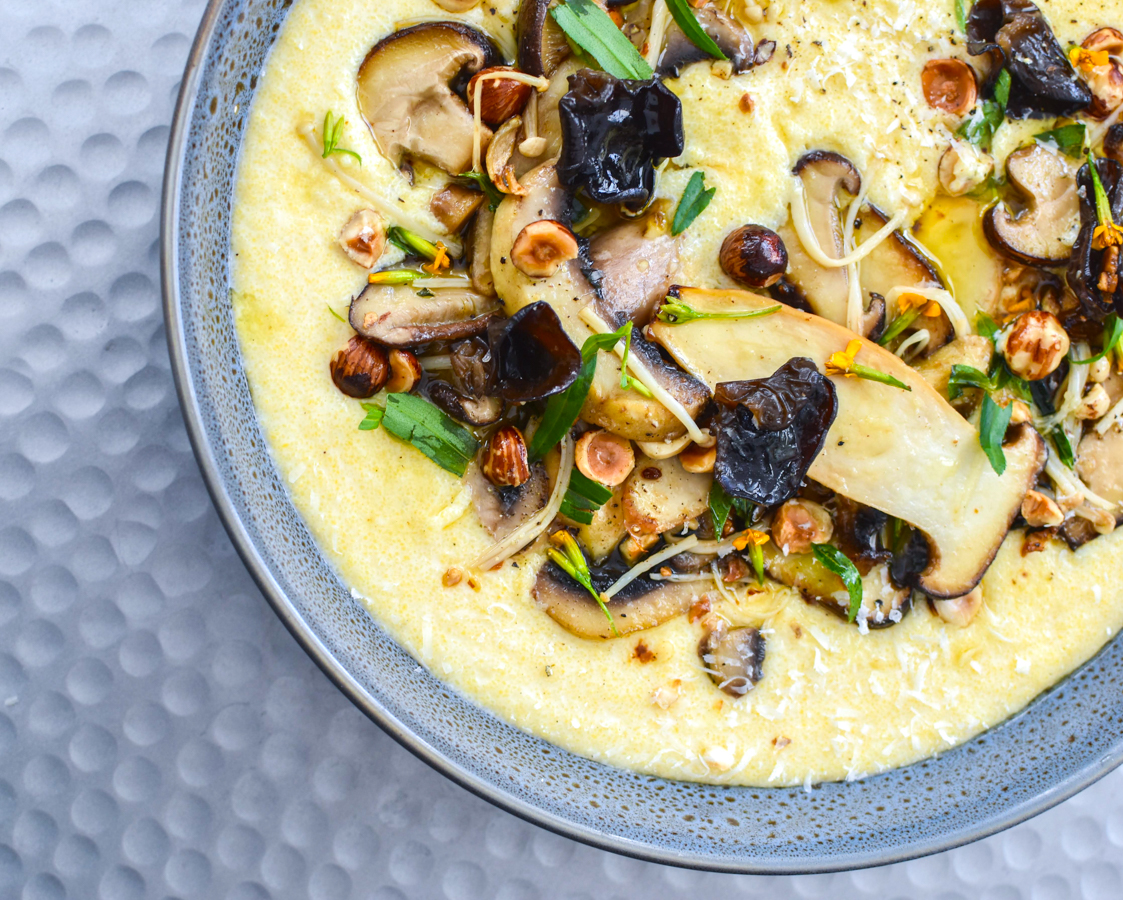 MUSHROOMS, HAZELNUTS + TARRAGON