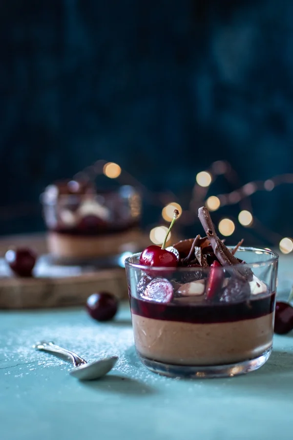 Black Forrest Dark Chocolate Mousse | Recipe, food styling + photography by Georgia Barnes