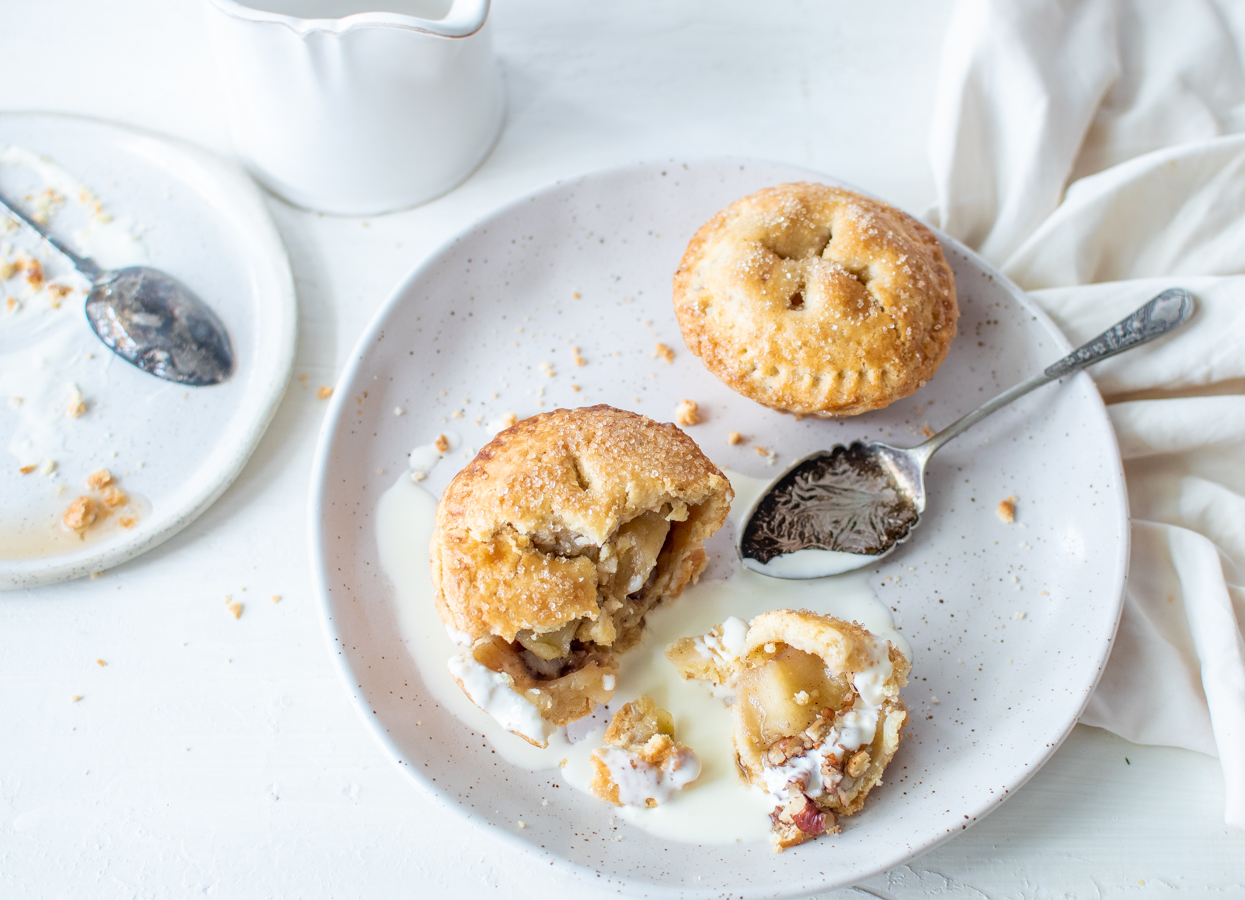 Apple + Pecan Pies | Recipe, Food Styling + Photography by Georgia Barnes for Pyrex Australia