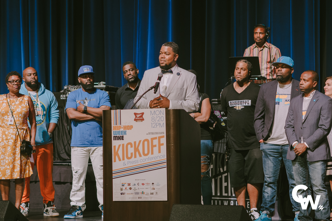 Alderman Rainey speaks at the KICKOFF Event of Hip-Hop Week MKE