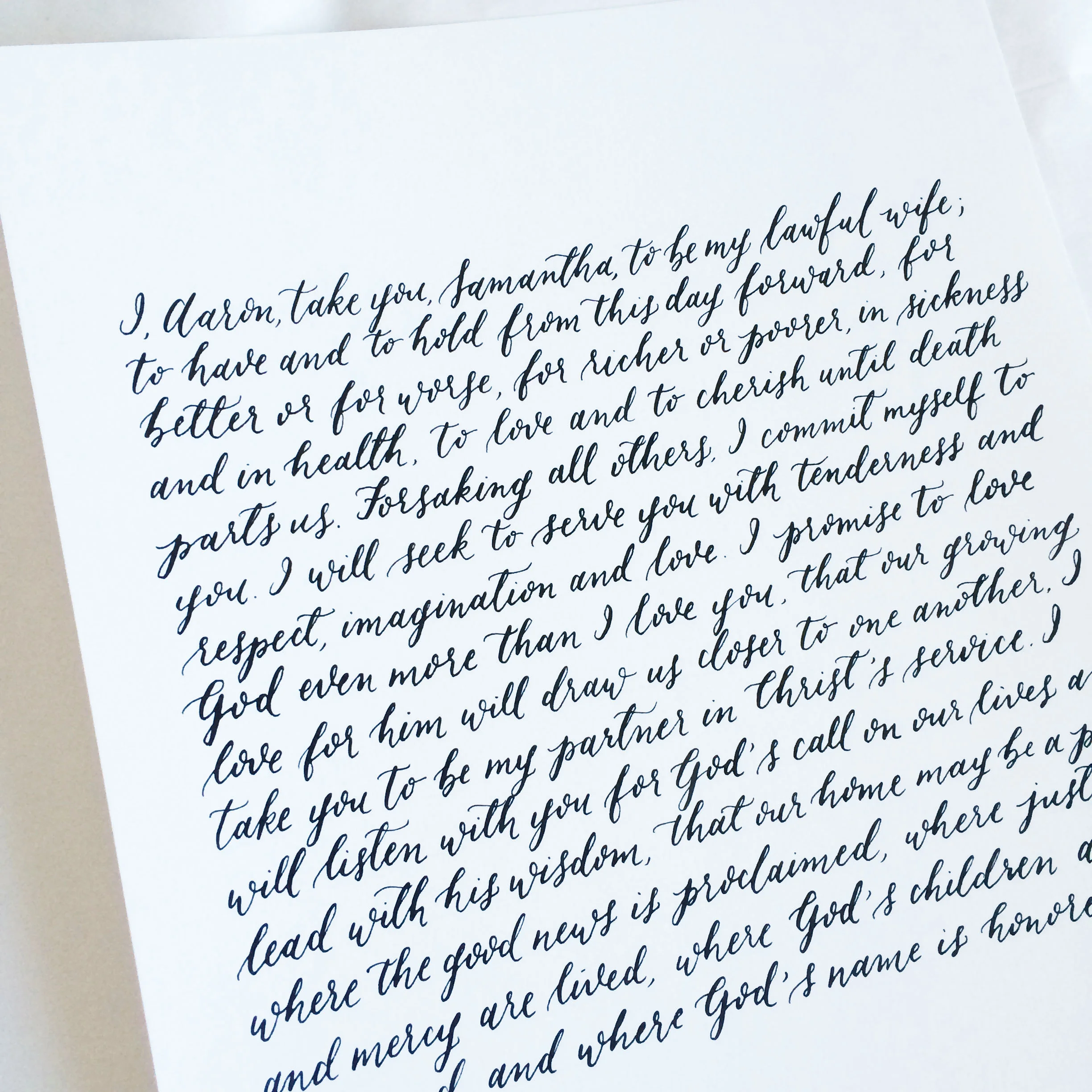 Our Vows