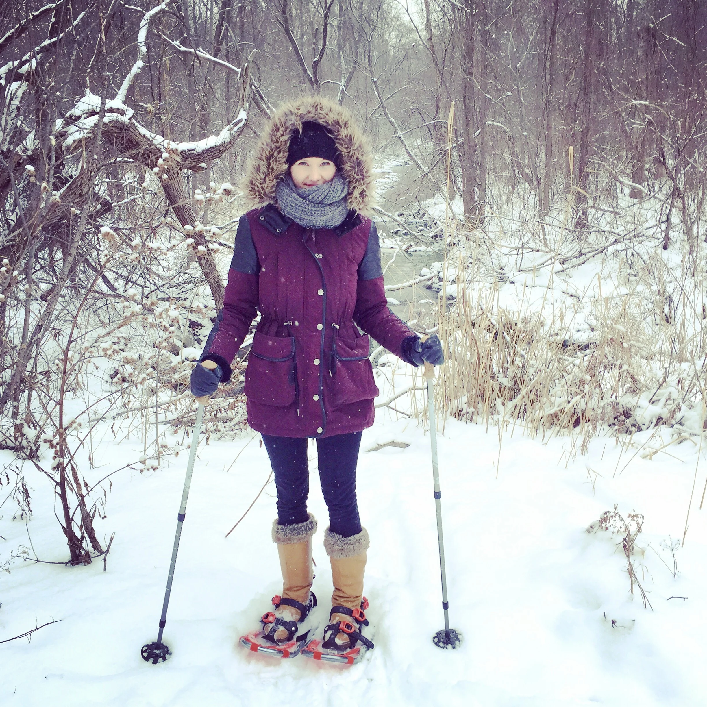 Testing out my snow shoes...