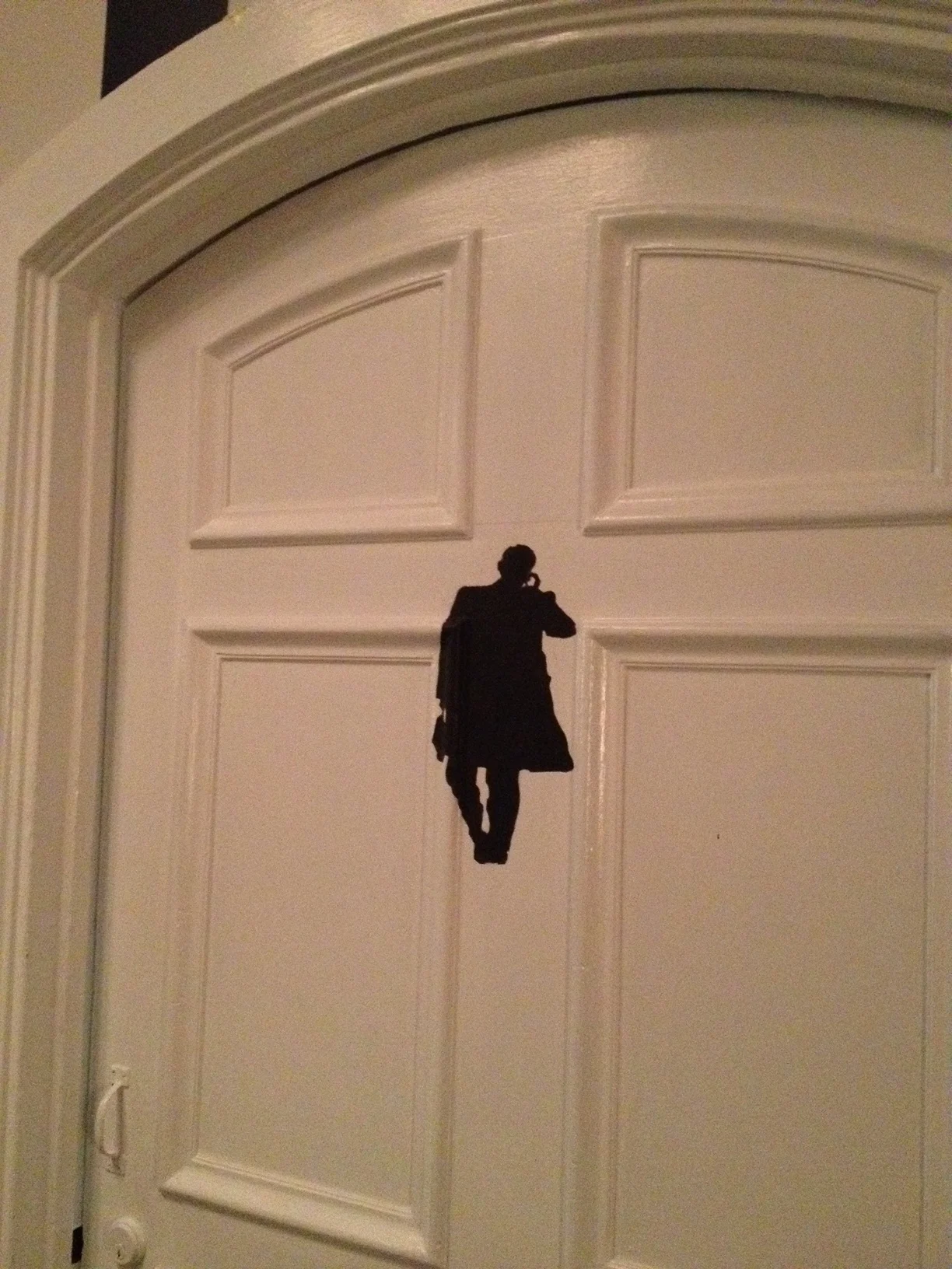 bathroom door detail