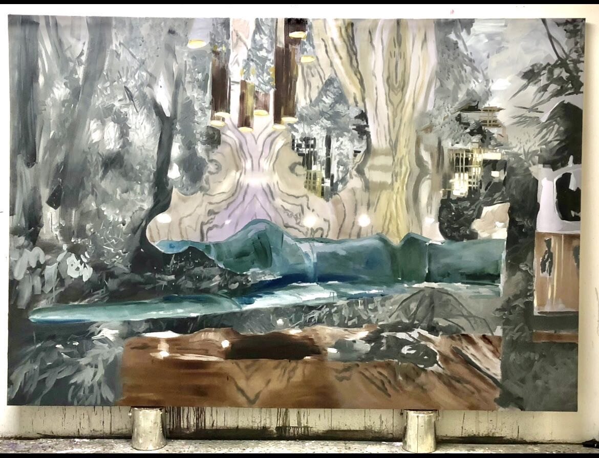 From a couple of years ago. Oil on linen 106&rdquo;x 72&rdquo;