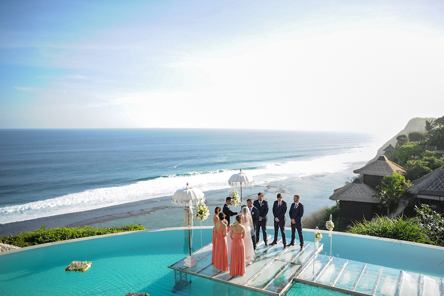 bulgari bali water wedding