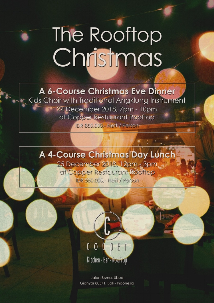 Christmas Dinner 24 December at 7 pm & Christmas Lunch 25 December at 12 pm