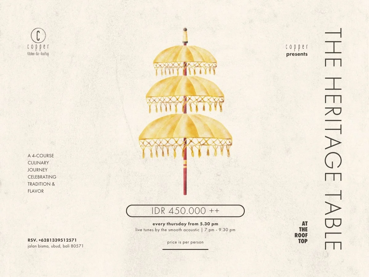 26 March - The Heritage Table