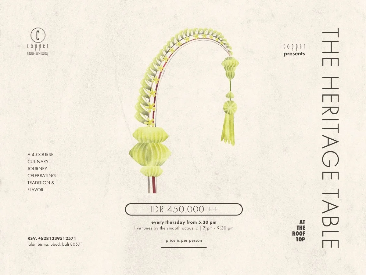 7 May - The Heritage Table