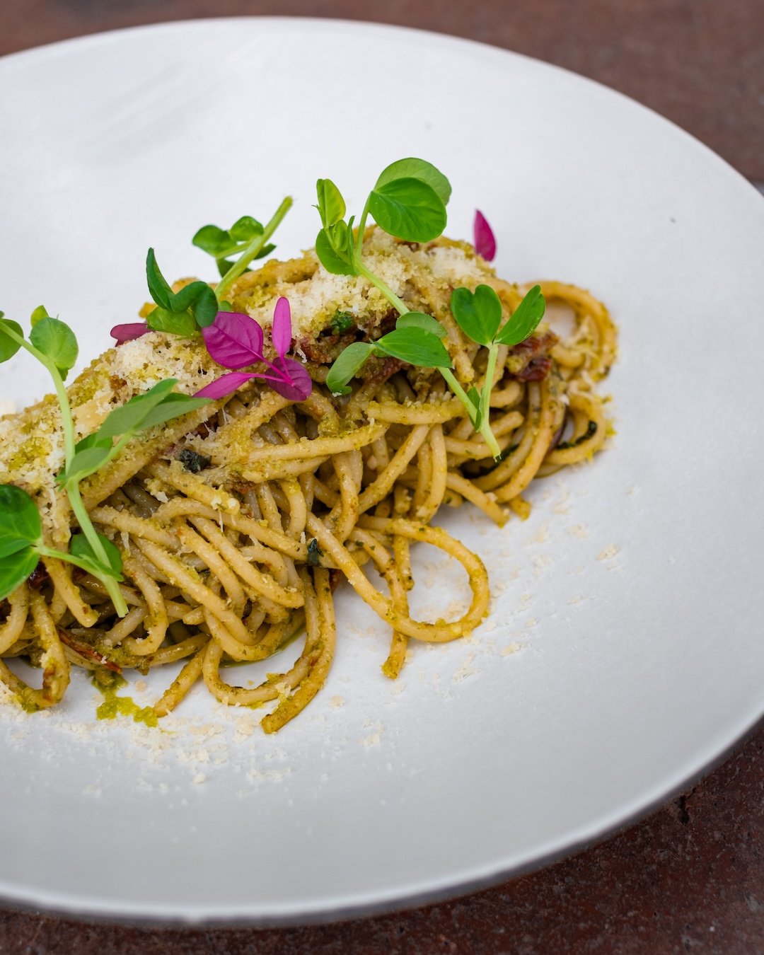 Fresh basil, house-made pesto, and a touch of creaminess from labneh. A simple plate, done beautifully. 🌿🍝 #UbudEats #APerfectBite

HOUSE-MADE PESTO SPAGHETTI
fresh basil, grana padano, labneh, sun-dried tomato
+ lunch main

Book A Table
Call +6236