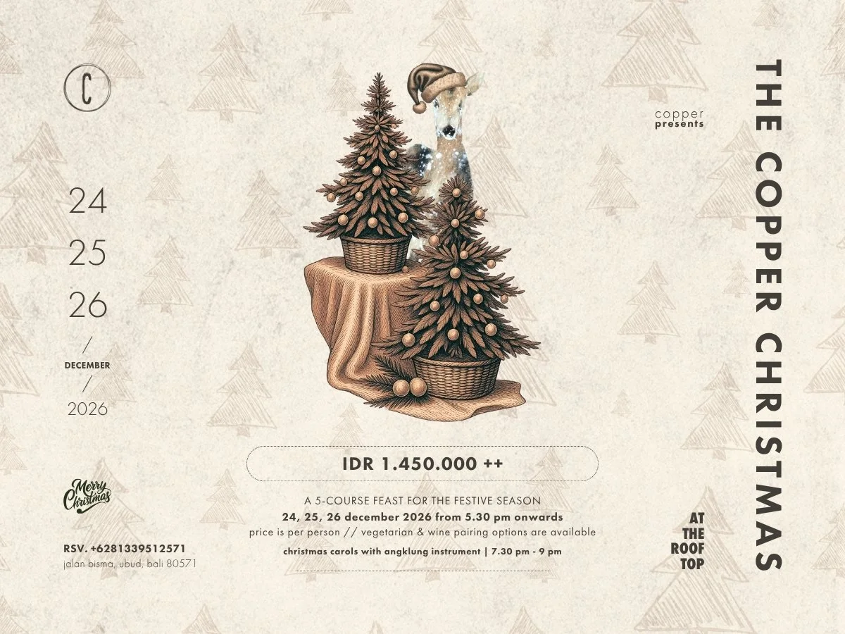 24-26 DECEMBER - THE COPPER CHRISTMAS: A 5-Course Feast for The Festive Season