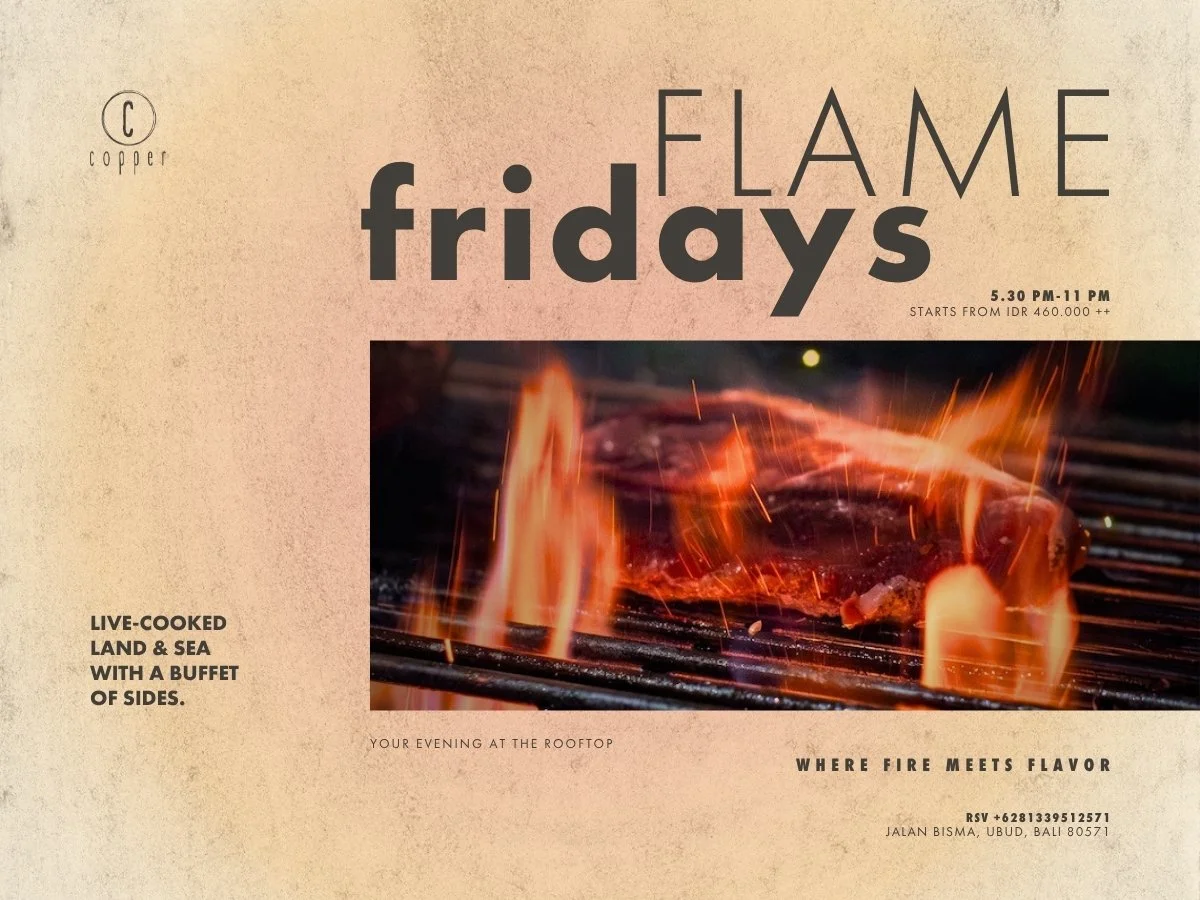 4 December - Flame Fridays Rooftop Bbq