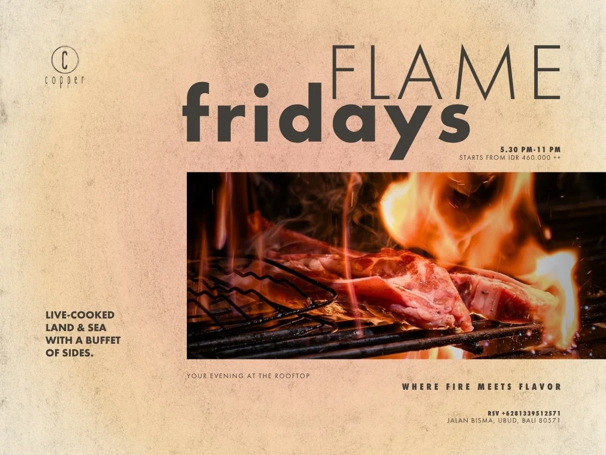 6 November - Flame Fridays Rooftop Bbq