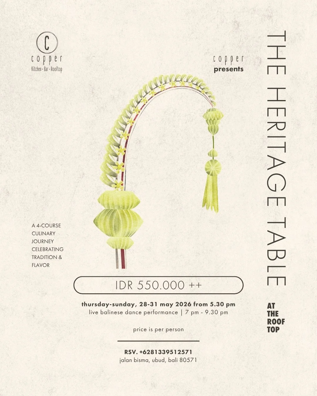 ubud food festival 28-31 may 2026 at copper ubud