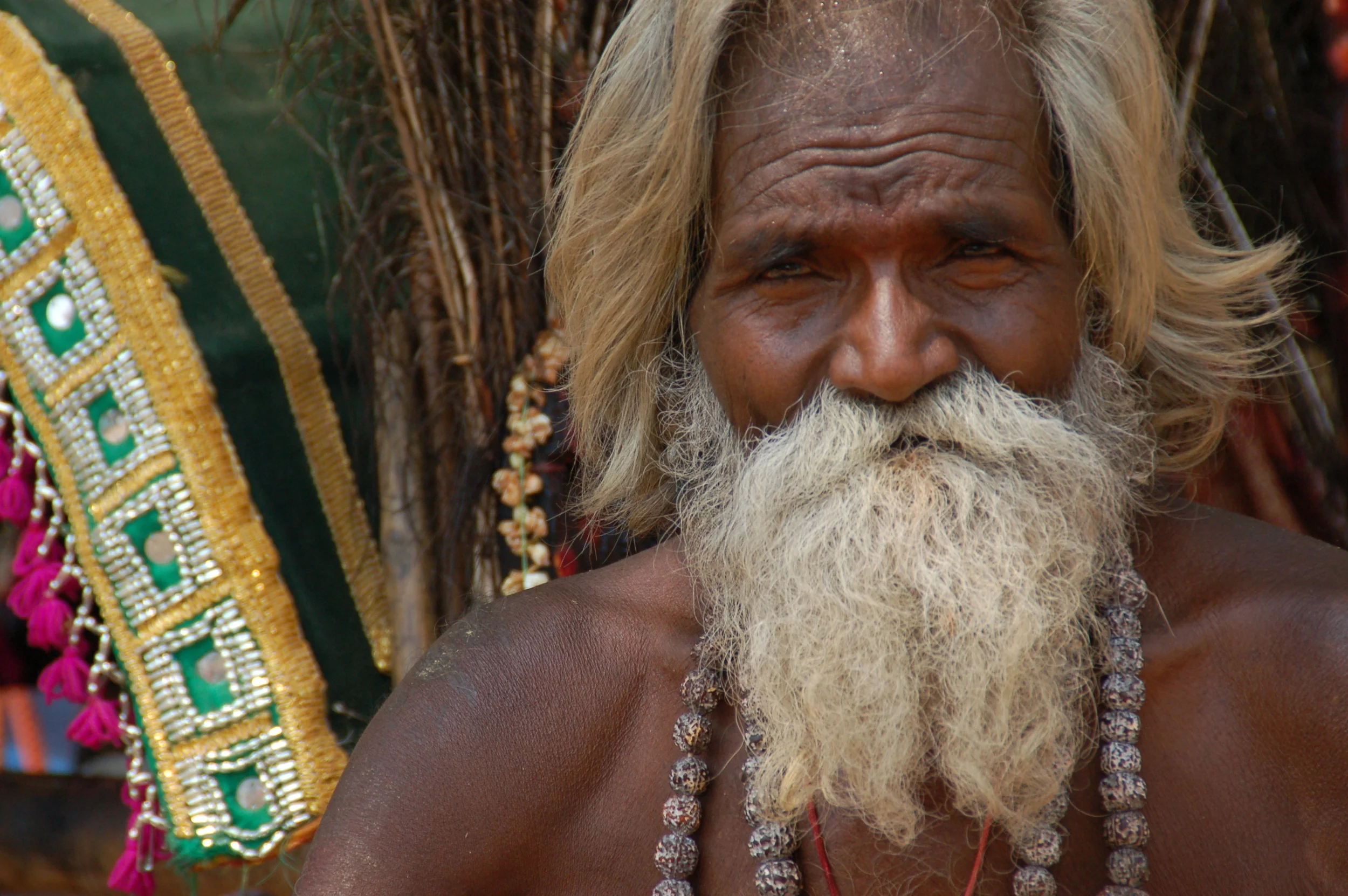 Indian man at the temple