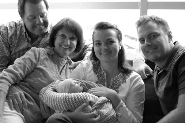Family at hospital for Max's birth